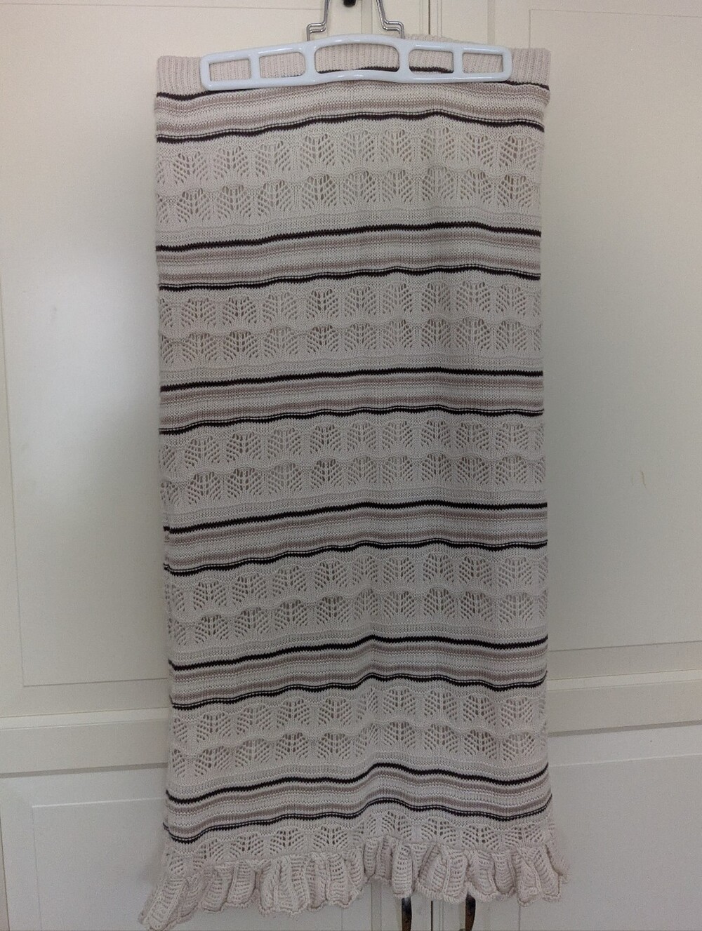 Lined Crochet Pencil Skirt